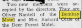 Bombay Motel - June 1956 Article (newer photo)